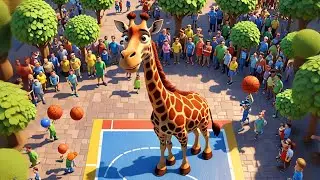 The Giraffe That Played Basketball 🦒🏀 | Fun Kids Story | Animal Adventure for Children