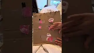 Pink theme fidget board