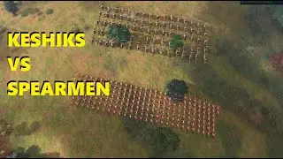 AOE4 Who Wins? l 80 Keshiks Vs 200 Spearmen