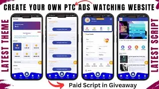 Create your own PTC ads watching earning website | ads watching website script | paid script free