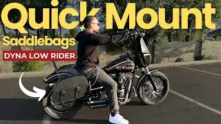 Newest Time-Saving Quick Mount Leather Saddlebags
