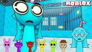 Sprunki Aqua Played Aqua Prison Run Obby in ROBLOX | Incredibox Sprunki | Gameplay Walkthrough