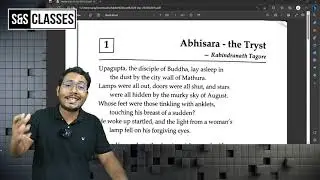 ABHISARA-THE TRYST | ISC ENGLISH | ISC EXAM | POEMS | RABINDRANATH TAGORE | RAPHSODY | ISC POEMS