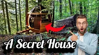 A MAN BUILD A SECRET HOUSE FROM OLD TREE |SURVIVAL TEAM (ASMR) 