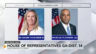 Republican Marjorie Taylor Greene, Democrat Marcus Flowers vying for Georgia's 14th District in US