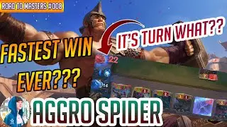 Wow this game was fast... (Aggro Spiders) | Road to Masters #8 【Legends of Runeterra】