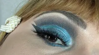 Blue makeup look | Cut crease | Revolution Makeup palettes