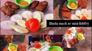 Bhola mach er mini fishfry.....🤤🤤🤤🤤