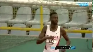 Jareem Richards wins Men 200m - TV6 Play of Day