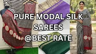 Pure Modal Silk Saree | Soft Feel &bull; Royal Shine &bull; Premium Quality #onlineshopping #trending 