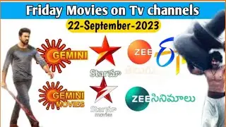 (22 September 2023) Television Movies schedule || exclusing prime STARZz