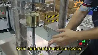 Semi automatic metal can sealer, Manual tin can closing machine