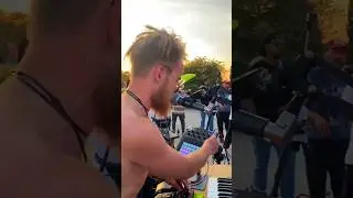 Sunset Music in Berlin #Mauerpark🌞#berlin#livemusic#techno#edm#loopstation#busker#openair#onelove