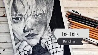 Stray Kids Lee Felix |SPEEDPAINT| Drawing k-pop artist