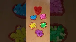 Relaxing Colors & Sounds You&rsquo;ll Love 👍 Reversed 🌈 ASMR #reverseasmr #fallingbeads #beadsartasmr
