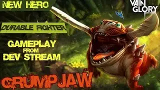 Vainglory - New Hero GRUMPJAW Gameplay From Dev Stream [Update 2.2]