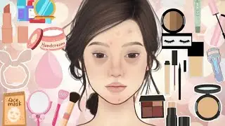 Relaxing ASMR Makeup Game💄(Animated) Ranjana studio glow