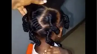 Getting my daughter hair ready for school tomorrow