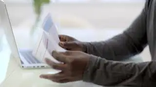 Man at desk working