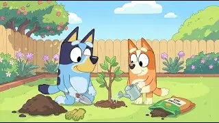 Bluey : We Tried Planting a Tree&hellip; and Learned the SWEETEST Lesson 🌱💚🥰