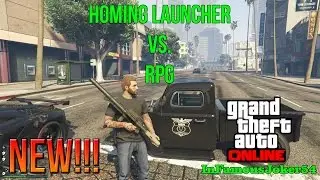 GTA 5 Christmas Update DLC Gameplay - Homing Launcher VS RPG