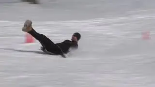 Snow Shovel Riding Championship