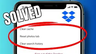 How to delete search history in Dropbox