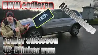 Codieren mit der Carly App und Adapter am BMW X5 / US-Blinker, Alarmanlage u.v.m. kodieren