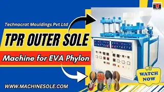 TPR Outer Sole Making Machine for EVA Phylon Soles | #TPROuterSoleMakingMachine