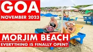 Гоа | Пляж Морджим &ndash; ноябрь 2023 г. | Рынок Морджим, Хижины, Шопинг | Гоа Влог | Северный Гоа |