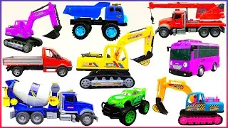 Đồ Chơi Ô Tô Cần Cẩu, Máy Xúc , xe lu, xe cứu thương, xe tải chở cát, máy xúc làm việc
