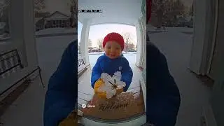 Heartwarming Snow Flower & Toddler Giggles ❄️ | Cozy Winter Short