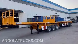 Tri Axle Super Link Flat Deck Trailer for Sale
