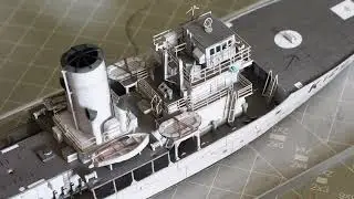 HMV Flower Class HMCS Corvette Agassiz 1/250 scale - Card / paper model ship kit -part1