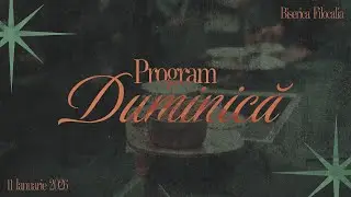 11.01.2026 Program Duminică
