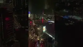 The city's night view of Ho Chi Minh from the Bitexco Financial Tower