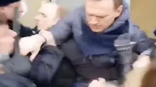 Russian opposition leader arrested during protest