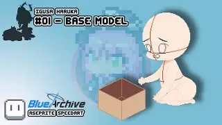 IGUSA HARUKA #01 - BASE MODEL (Blue Archive Aseprite Speedart)