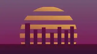 landscape design |Evening land scape design |how to draw sunrise land scape |adobe illustrator tutoe