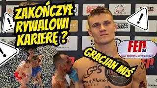 ZŁAMANA SZCZĘKA, RYWAL SIĘ DŁAWIŁ i... GRACJAN MIŚ ZAWALCZY O MISTRZOSTWO PO WYGRANEJ NA FEN 58 !
