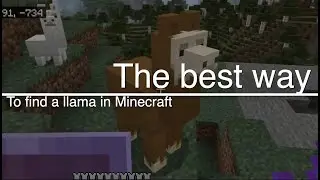 How to find a llama in Minecraft! (2 methods)
