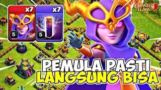 PEMULA JUGA PASTI BISA ! Combo Simpel Super Witch + Bat Spell STRATEGI TH 14 - Clash Of Clans