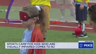 Sports camp for visually impaired kids
