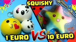 SQUISHY da 1 EURO VS SQUISHY da 10 EURO! SQUISHY CINESE VS SQUISHY ORIGINALE! Squishy Battle! Francy