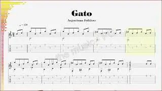 Argentinian folklore, Gato, guitar