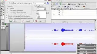 Wavelab 5.0. Запись CD из окна Audio Montage