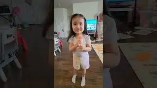 Toddler Loves Taking Her Medicine Syrup 💊 😅 #teigan