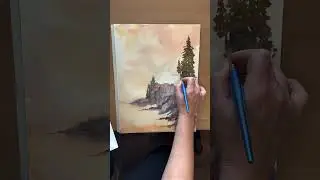 Timelapse painting of Bass Harbor Head Light Station in Acadia National Park.