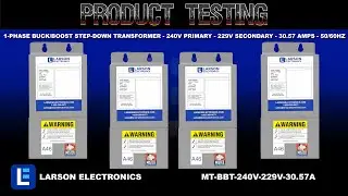 1-Phase Buck/Boost Step-Down Transformer - 240V Primary - 229V Secondary - 30.57 Amps - 50/60Hz