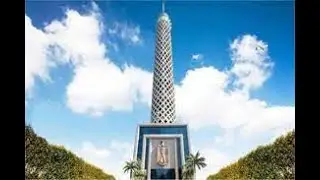 The work of the Cairo Tower using the Blender program
